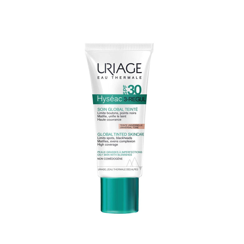 Uriage Hyséac 3-Regul Global Tinted Skincare SPF30 - Oily Skin with Blemishes - Skin Society {{ shop.address.country }}