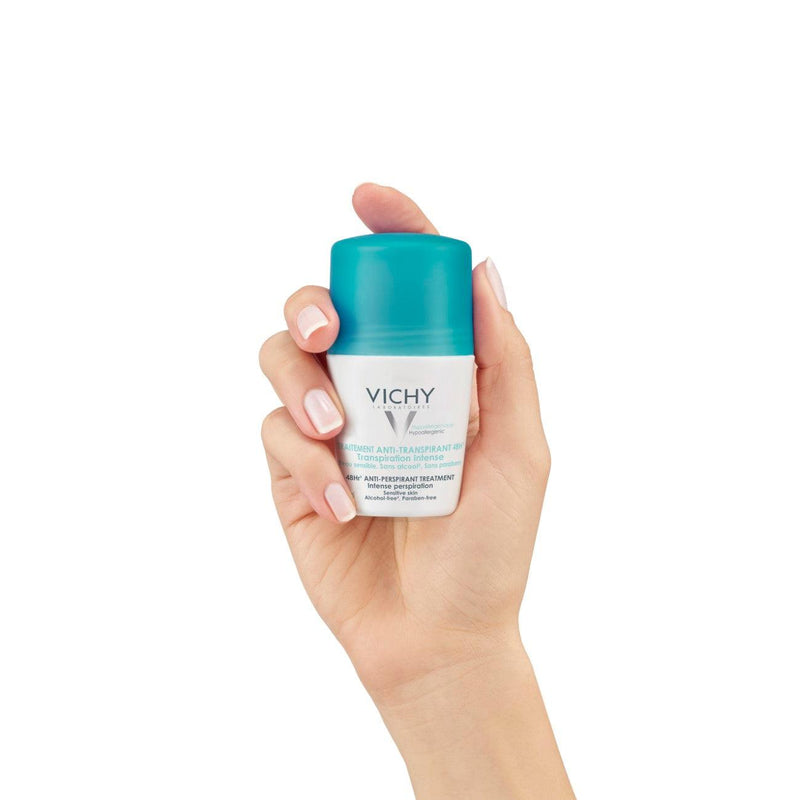 Vichy 48H Anti-Perspirant Treatment - Intense Perspiration Roll-On - Skin Society {{ shop.address.country }}