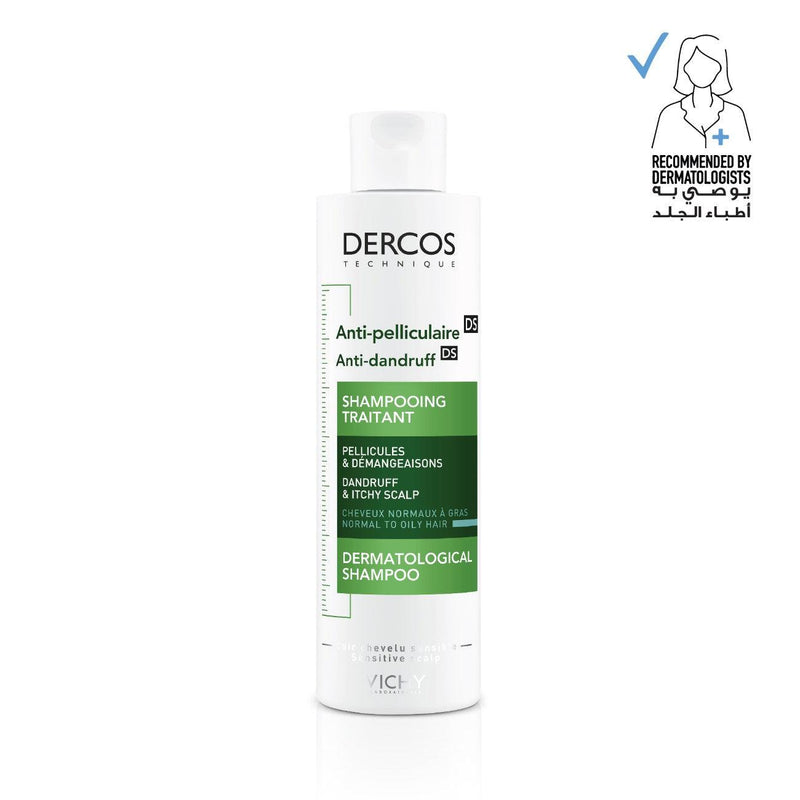 Vichy Dercos Anti-Dandruff DS Advanced Action Shampoo - Normal To Oily Hair - Skin Society {{ shop.address.country }}