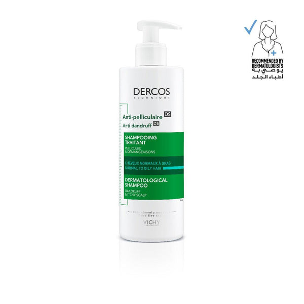 Vichy Dercos Anti-Dandruff DS Advanced Action Shampoo - Normal to Oily Hair - Skin Society {{ shop.address.country }}