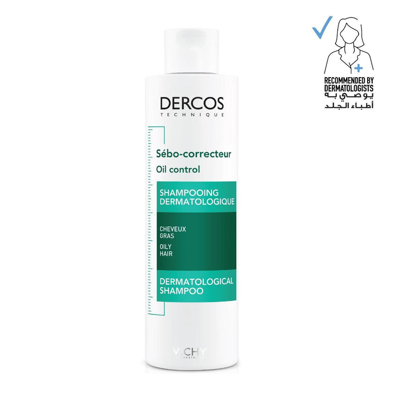 Vichy Dercos Oil Control Advanced Action Shampoo - Oily Hair - Skin Society {{ shop.address.country }}