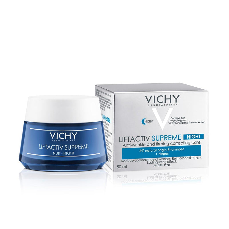 Vichy Liftactiv Supreme Night - Anti-Wrinkle and Firming Correcting Care - All Skin Types - Skin Society {{ shop.address.country }}