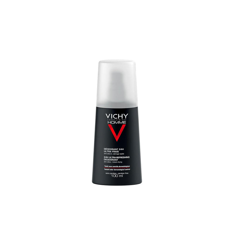Vichy Vichy Homme 24H Ultra-Refreshing Deodorant Spray - Skin Society {{ shop.address.country }}