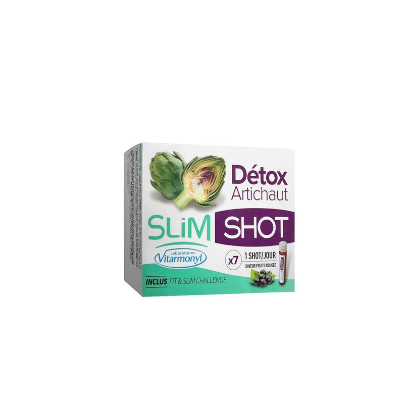 Vitarmonyl Slim Shot Détox Artichaut - Box of 7 Shots - Skin Society {{ shop.address.country }}