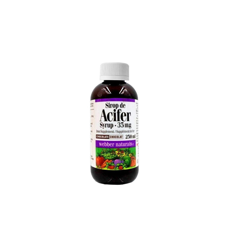 Webber Naturals Acifer Sirop (Chocolat) - Skin Society {{ shop.address.country }}