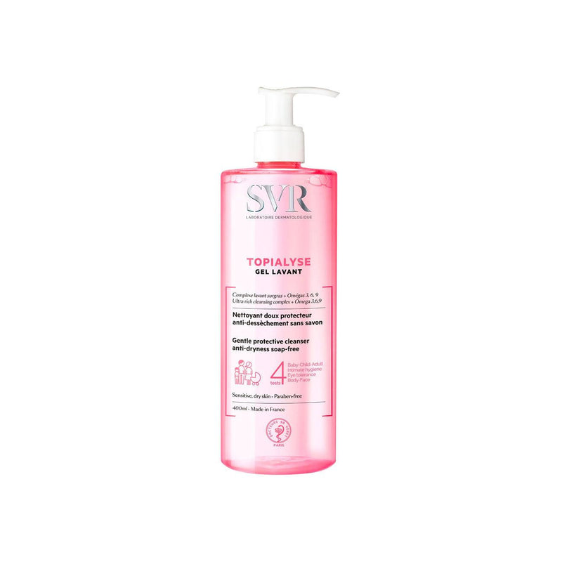 SVR Topialyse Gel Lavant Gentle Protective Cleanser - Anti-Dryness, Soap-Free - Skin Society {{ shop.address.country }}