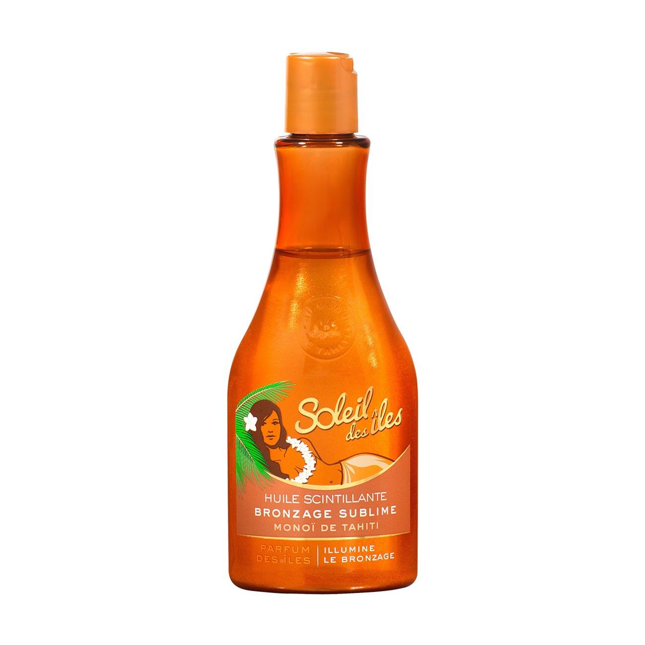 Soleil des îles Huile Scintillante Bronzage Sublime Monoï de Tahiti Parfum des Îles - Skin Society {{ shop.address.country }}