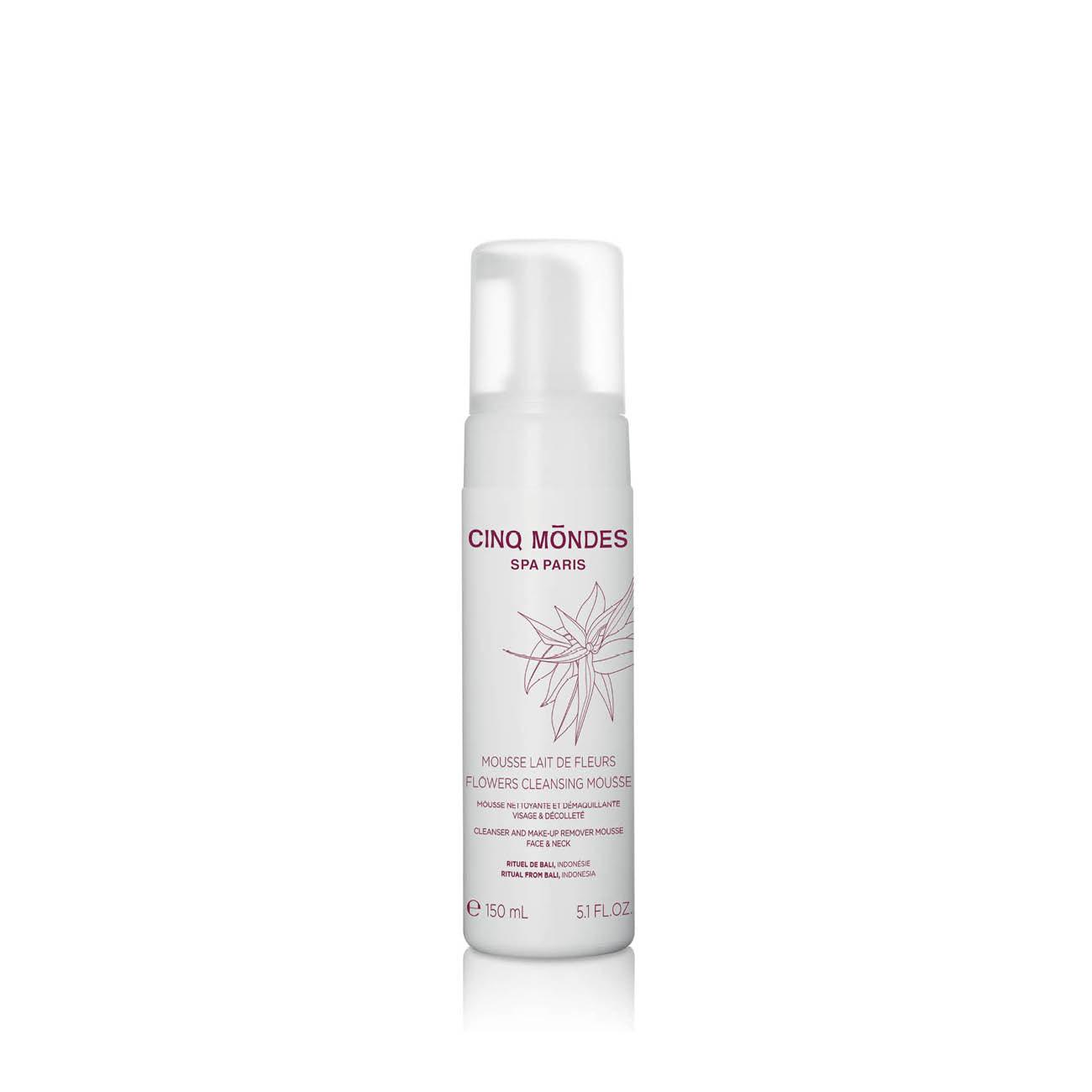 Cinq Mondes Flowers Cleansing Mousse - Ritual from Bali, Indonesia - Skin Society {{ shop.address.country }}