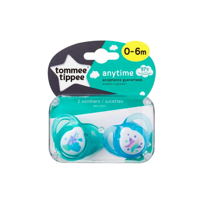 Tommee Tippee Anytime Soother 0-6m+ - Pack of 2 - Skin Society {{ shop.address.country }}