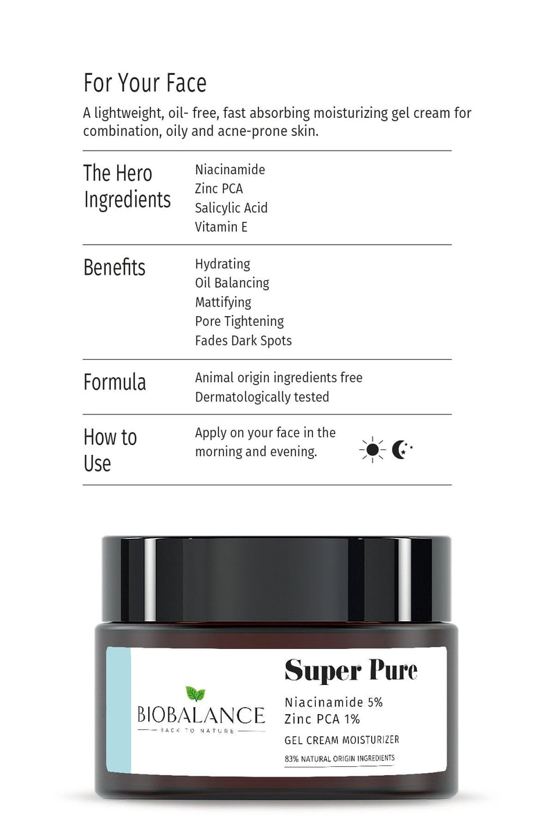 Bio Balance Super Pure Moisturizing Gel Cream - Skin Society {{ shop.address.country }}