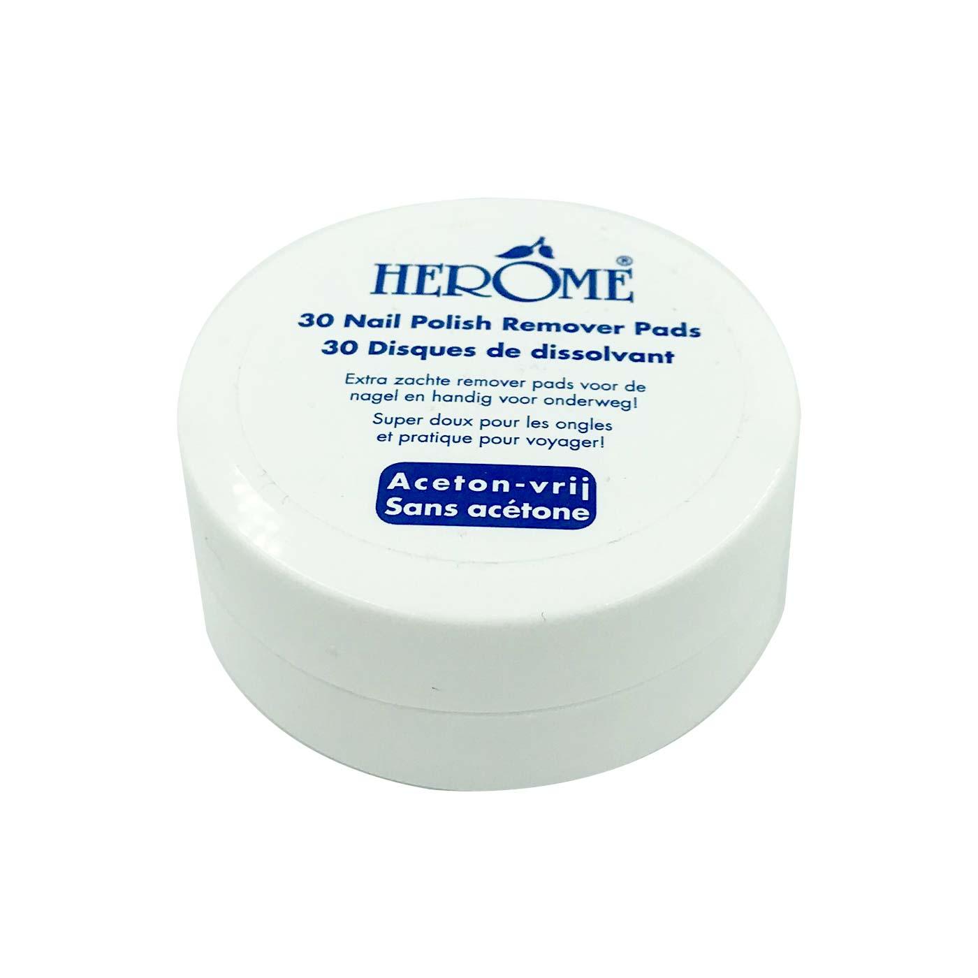 Herôme Nail Polish Remover Pads - Pack of 30 - Skin Society {{ shop.address.country }}