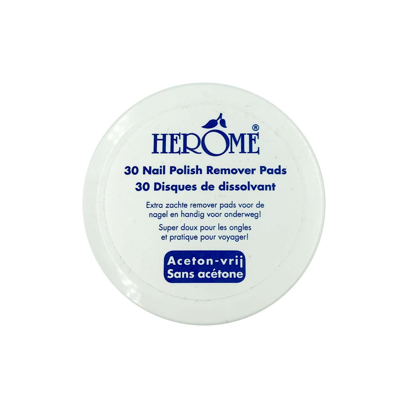 Herôme Nail Polish Remover Pads - Pack of 30 - Skin Society {{ shop.address.country }}